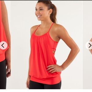 Lululemon stripped tank top size 6